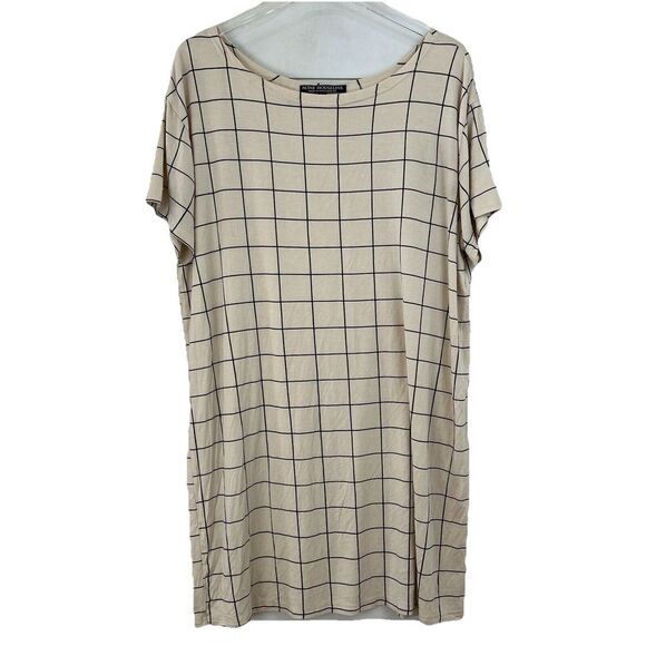 Altar Houseline T-Shirt Dress Windowpane Women's‎ Medium Mini PDX - Picture 1 of 7